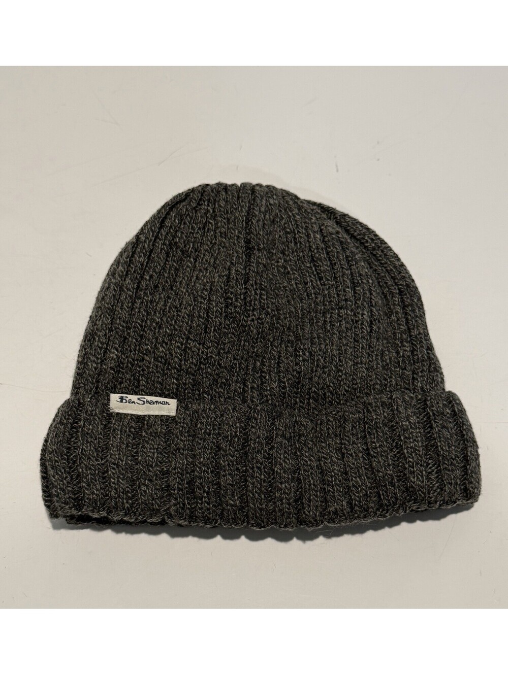 Mens Ben Sherman Gray Beanie One Size Winter Hat
